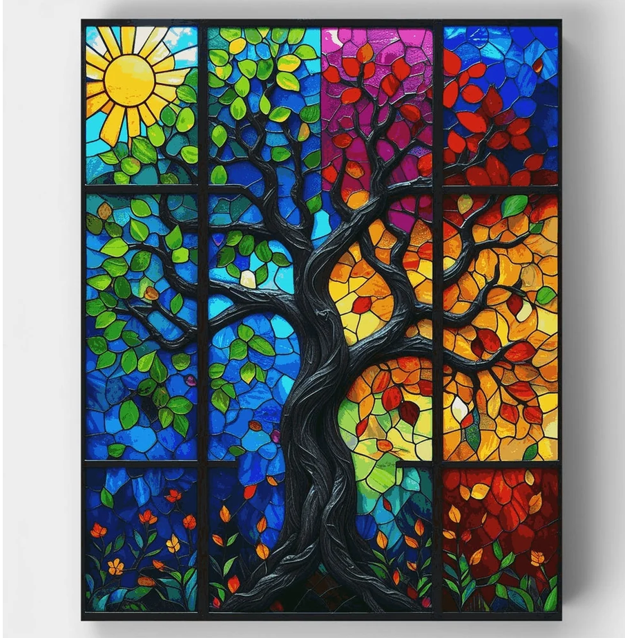 Screenshot 2026-08-09 at 16-45-29 Stained Glass Seasons Tree - Paint by Numbers Kit Vibrant Seasonal Art for Creative Relaxation Davincified